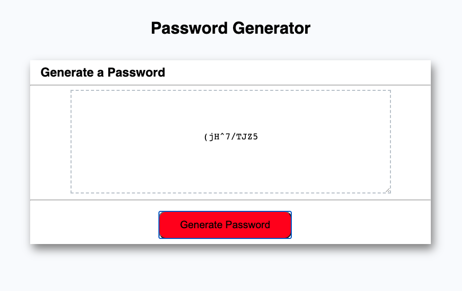 PasswordGenScreenshot